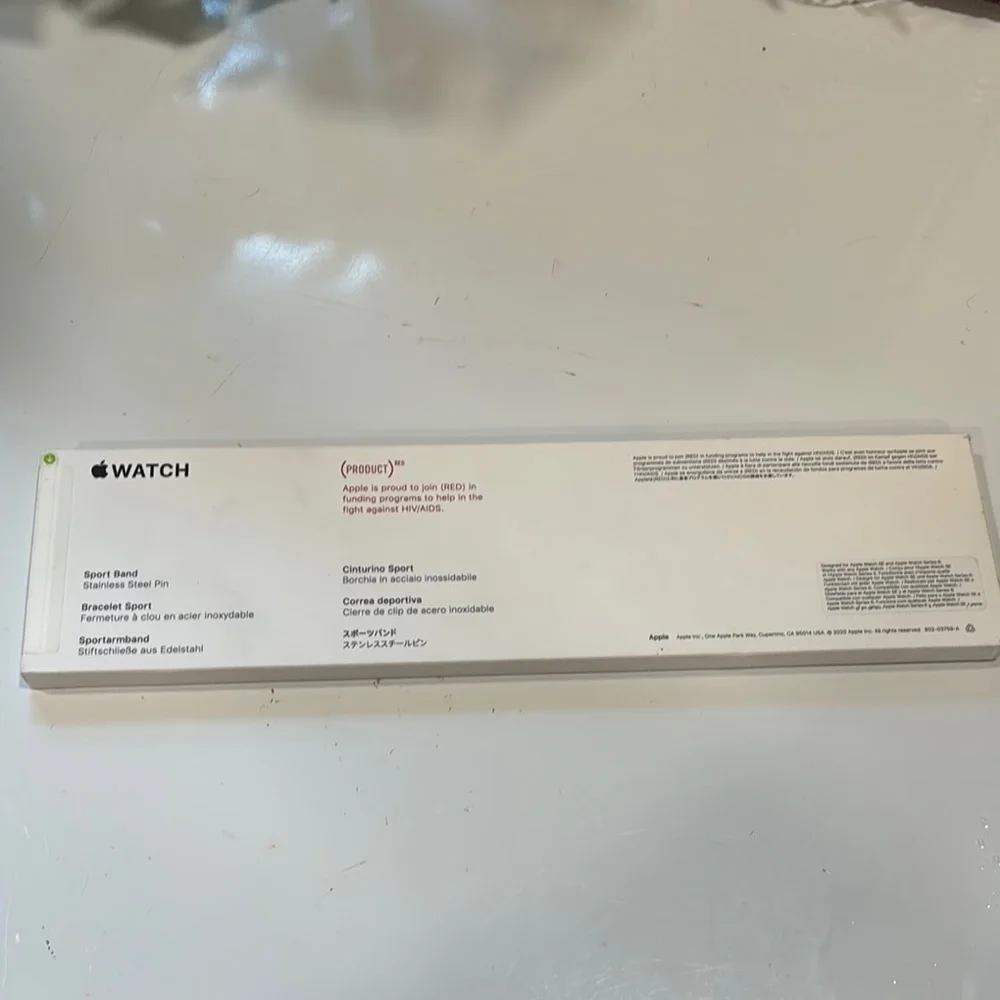 Apple Red Sports Watch Band 40mm NEW - Picture 3 of 7